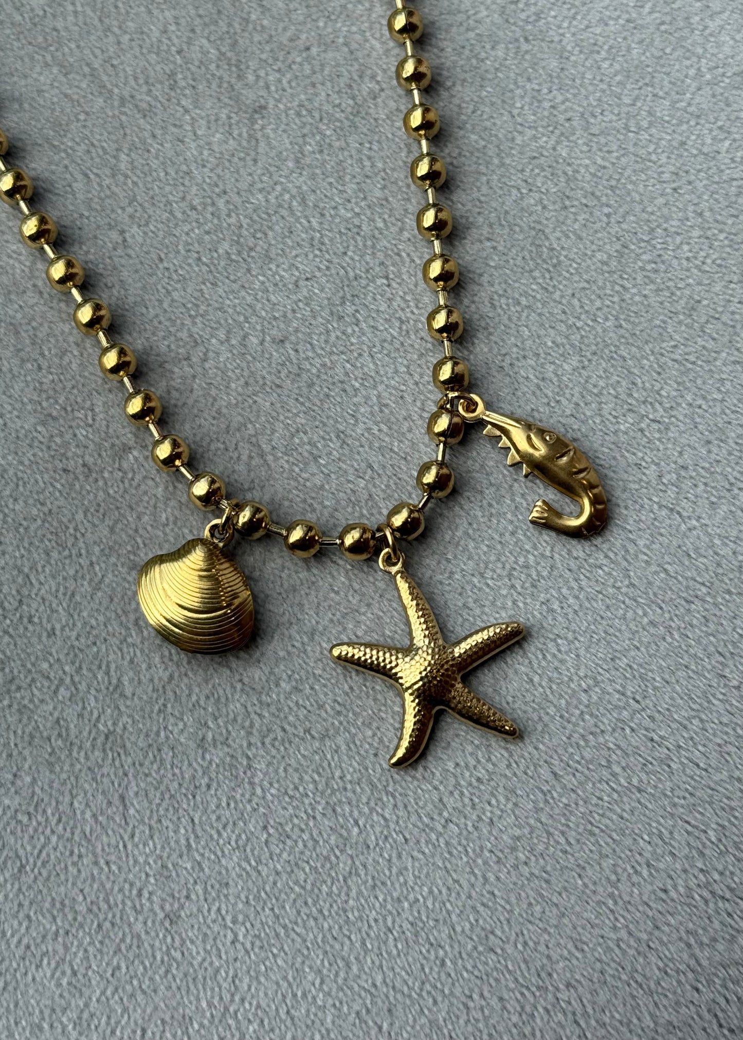 1- Base collier | Perles 6mm
