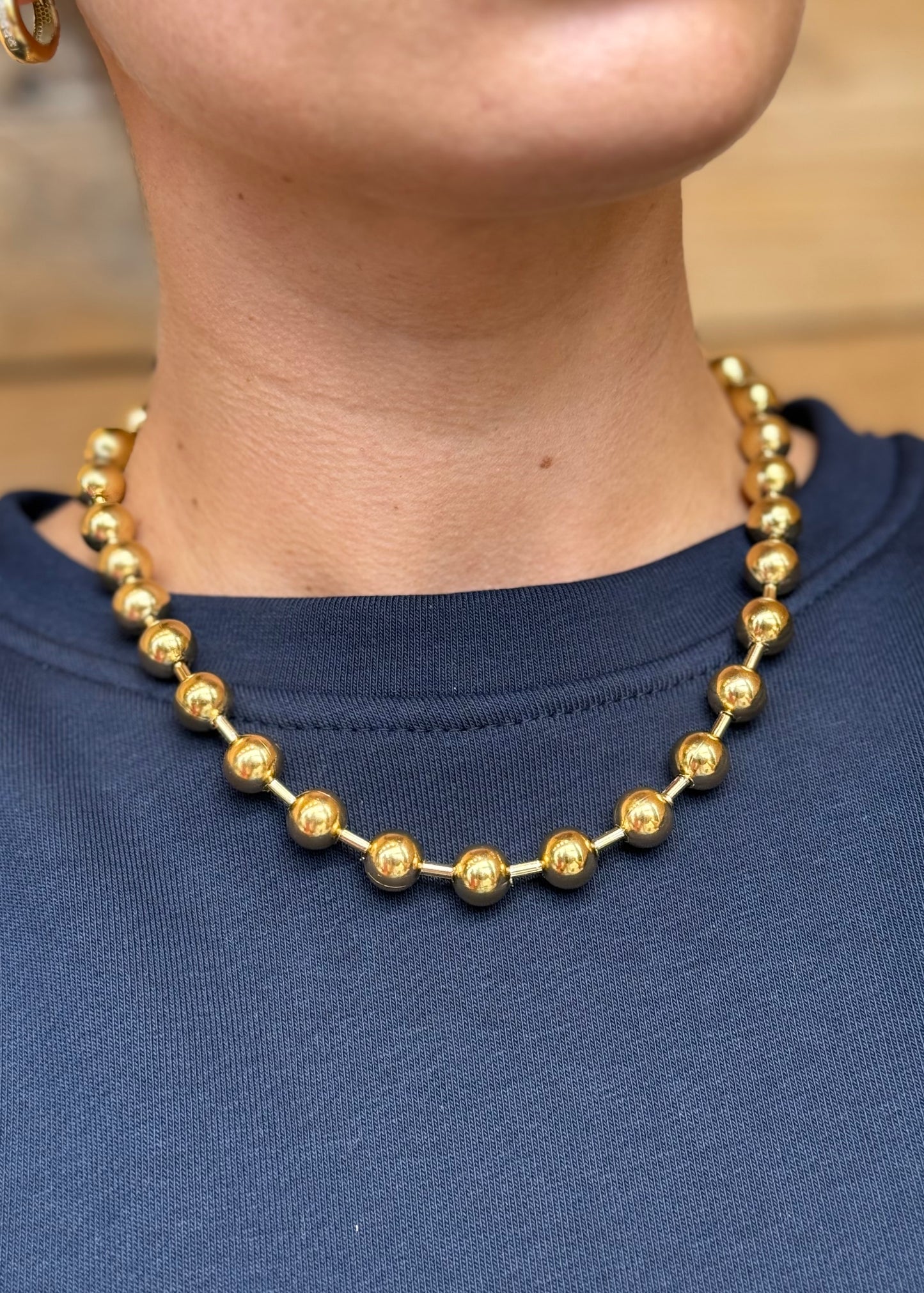 1- Base collier | Grosses perles