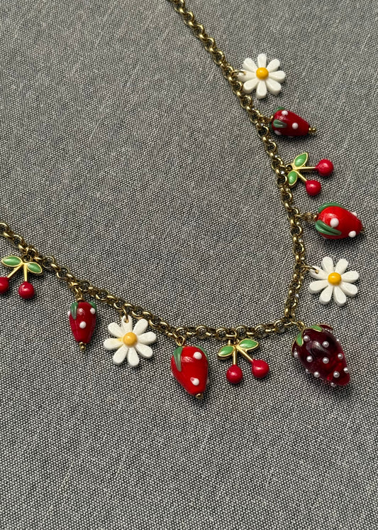 Collier « Fraise »