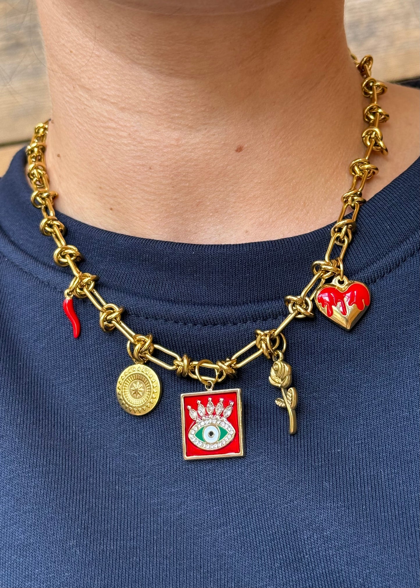 1- Base collier | Maille barbelé