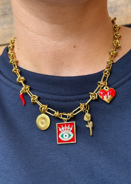 1- Base collier | Maille barbelé