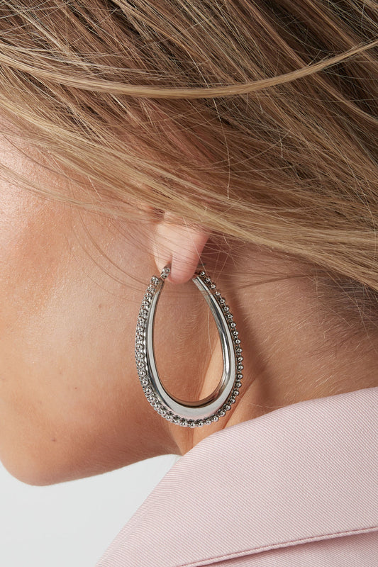 Boucles d’oreilles « Corail » - Argenté