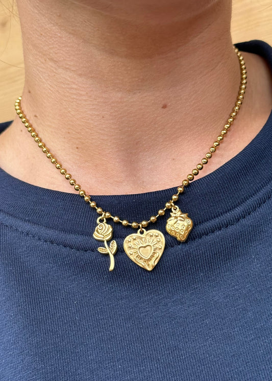1- Base collier | Perles 4mm
