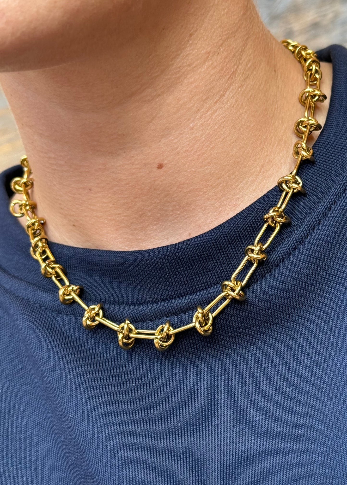 1- Base collier | Maille barbelé