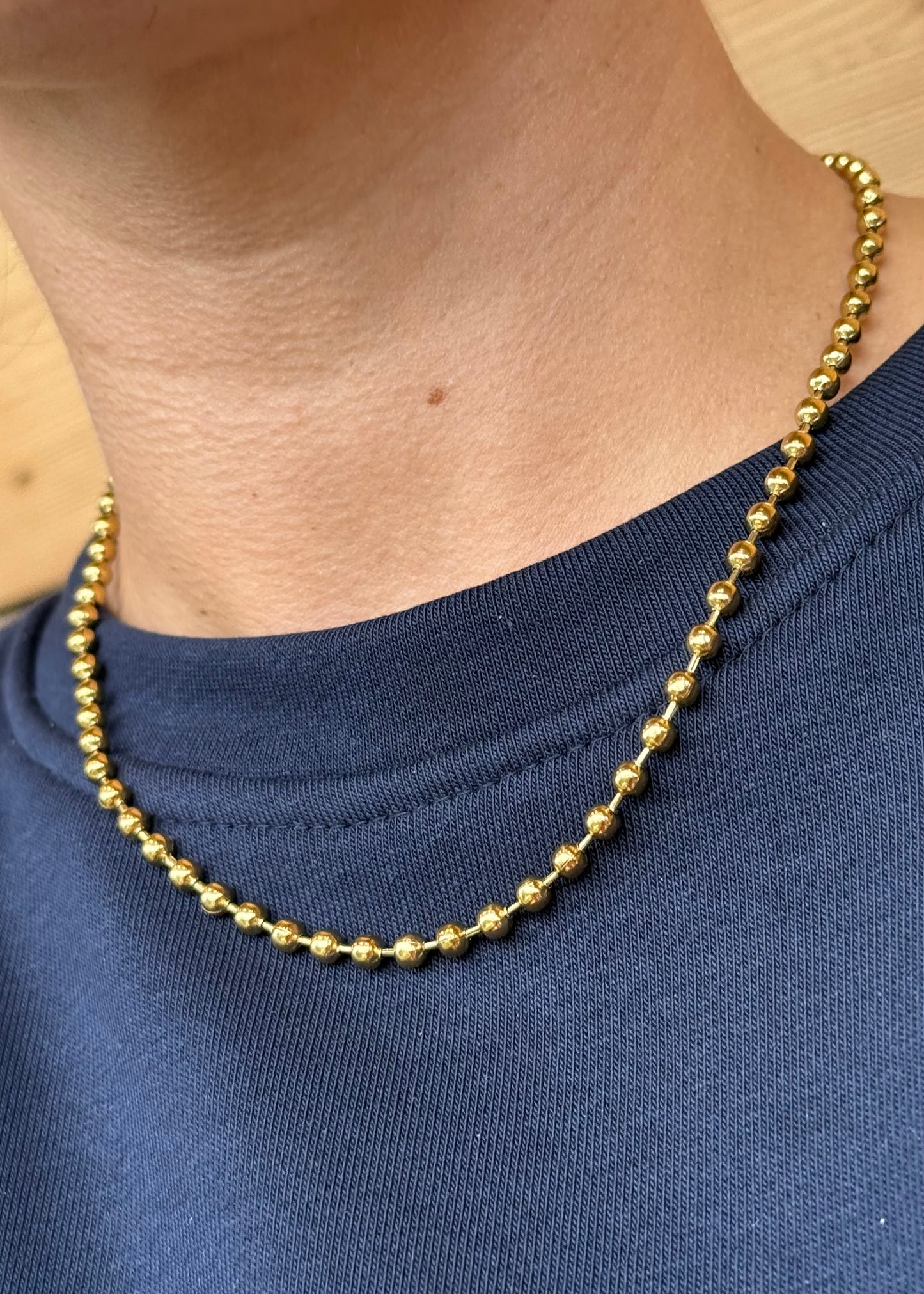 1- Base collier | Perles 6mm