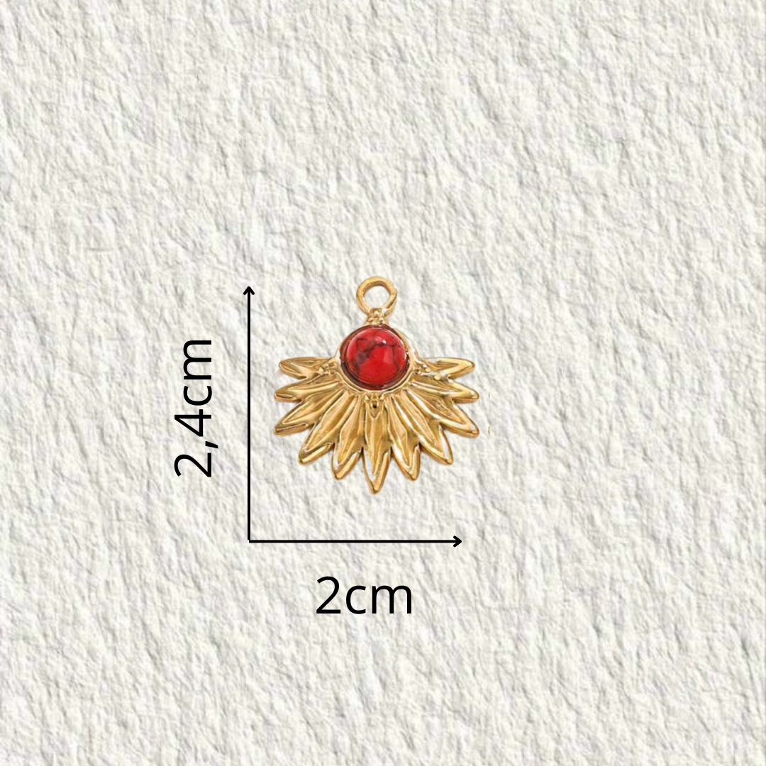 Charm - « Power » Jaspe rouge
