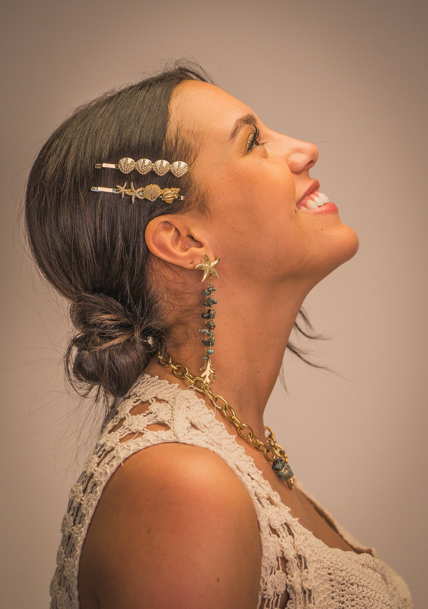 Boucles d'oreilles "Littoral" - Turquoise Africaine