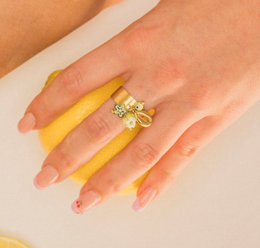 Bague "Coline" - Verte